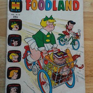 Vintage 1970 Little Lotta Foodland #23 Harvey Comic Book Bronze Age